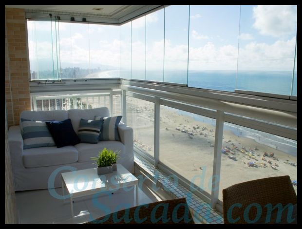 Manutenção Conserto de Sacada de Vidro Ocian Praia Grande