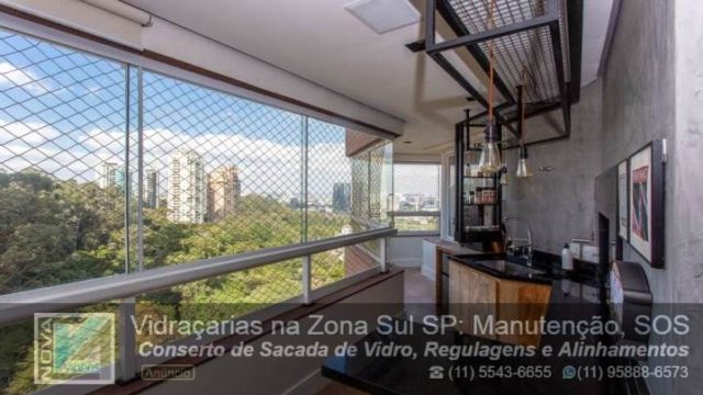 Manutenção Conserto de Sacada de vidro SOS Jardim Vitória Régia SP