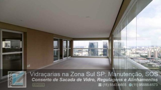 Manutenção Conserto de Sacada de vidro SOS Paraíso do Morumbi SP